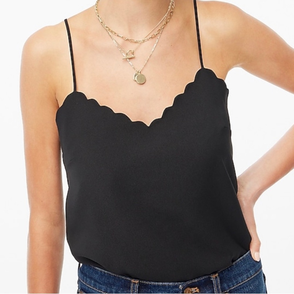 NEW JCrew Scalloped cami top size 12 Large